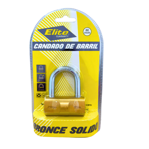 Candado Elite de Barril Bronce